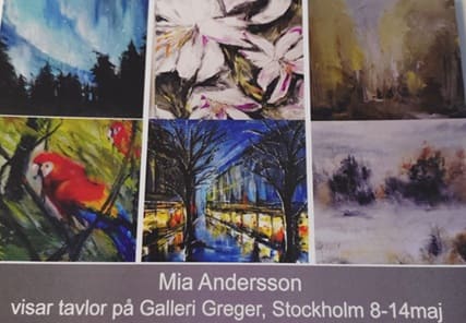 Tavla "Norrsken över Stockholm"